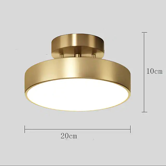 20cm Island Design Ceiling Lights Copper Brass Modern 220-240V