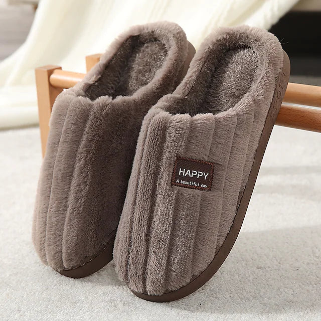 Men's Unisex Slippers & Flip-Flops Warm Slippers Fleece Slippers Plush Slippers