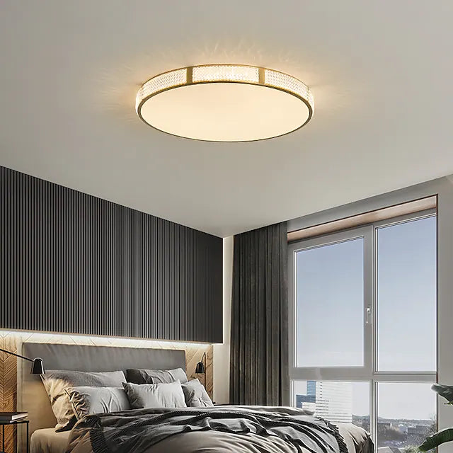 LED Ceiling Light 30/40/50 cm Geometric Shapes Flush Mount Lights Copper