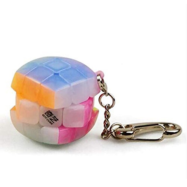 Qiyi Mini 3x3 Keychain Cube Jelly 3cm Keyring Cube Mofangge Magic Cube Jelly Keychain 3.0 Speed Cube