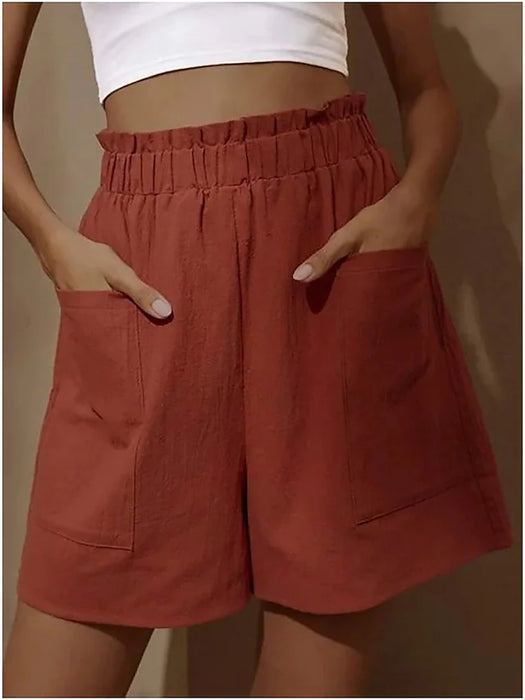 Women's Basic Essential Casual / Sporty Wide Leg Bermuda shorts