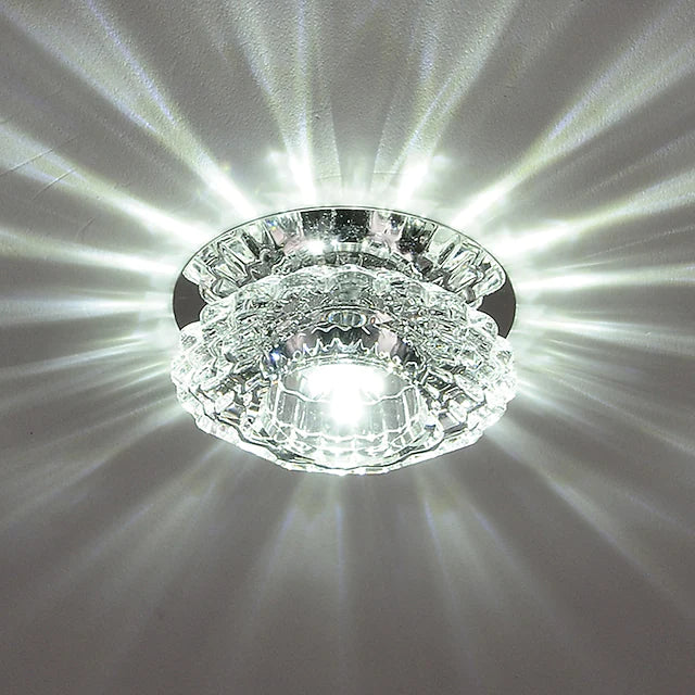 1-Light 10 cm LED Crystal Ceiling Light Unique Design Flush Mount Lights