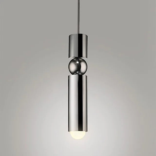 6 cm LED Pendant Lights Island Lights Single Design Metal Cylinder Electroplated Modern 220-240V