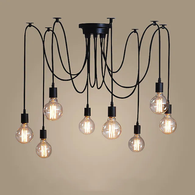 8-Light 120CM Candle Style Chandelier Metal Painted Finishes 110-120V 220-240V