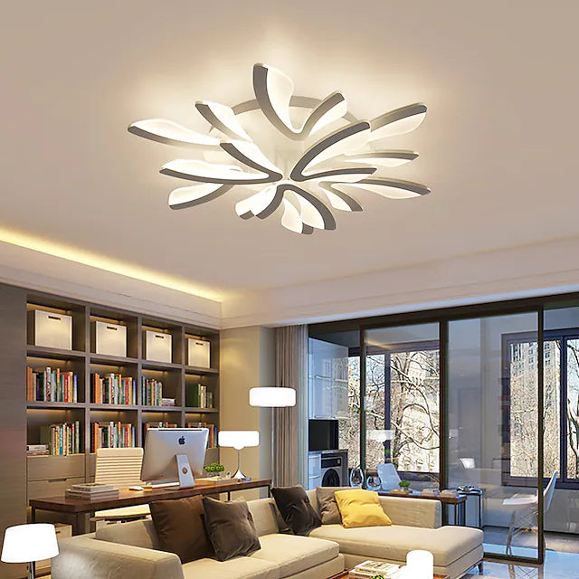 LED Dimmable Ceiling Light Modern Dandelion Nordic Style Acrylic Ceiling Panel Lamp