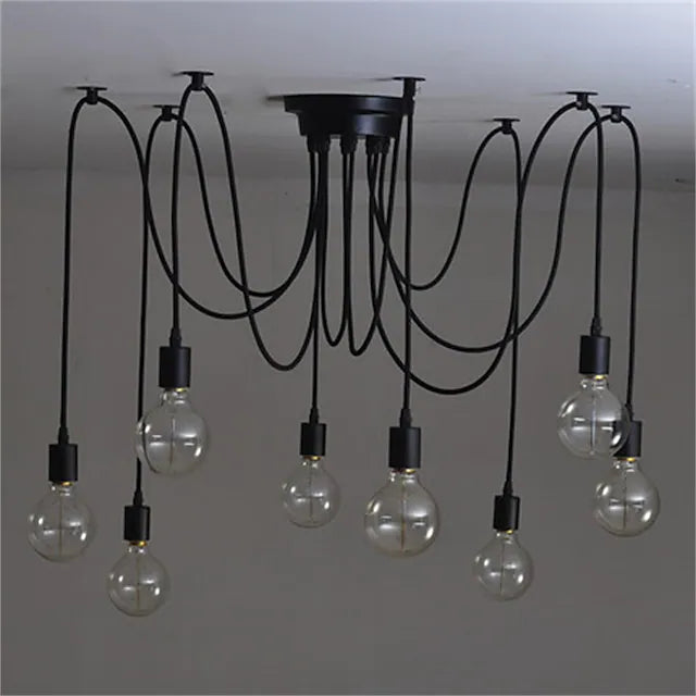 8-Light 120CM Candle Style Chandelier Metal Painted Finishes 110-120V 220-240V