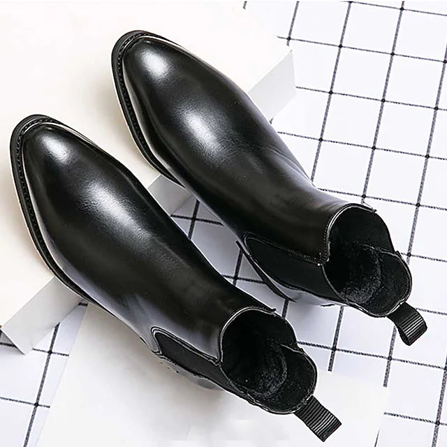 Men's Boots Chelsea Boots Classic British Daily Outdoor PU