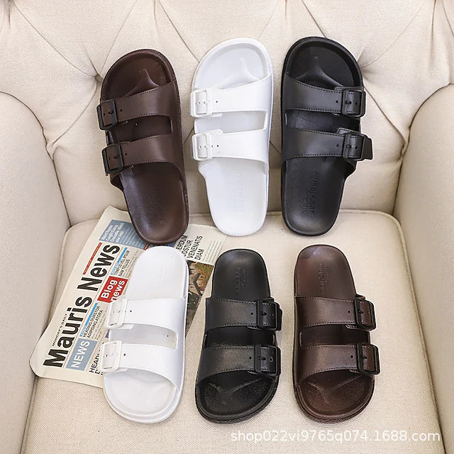 fashion summer slippers men's home shoes soft-soled bath couple