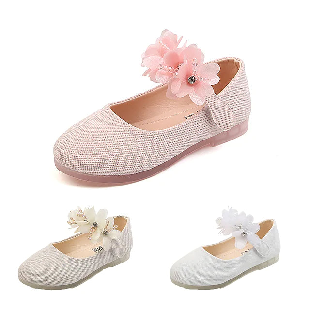 Girls' Flats Princess Shoes PU Water Resistant Breathability Princess Shoes