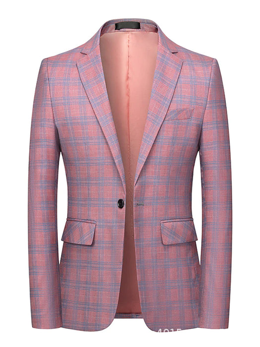 Men's Blazer Business Daily Fall Spring Regular Coat