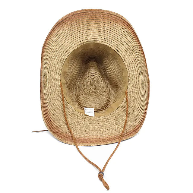 Men's Unisex Straw Hat Sun Hat Panama Hat Fedora Trilby Hat 1 2 Solid / Plain Color
