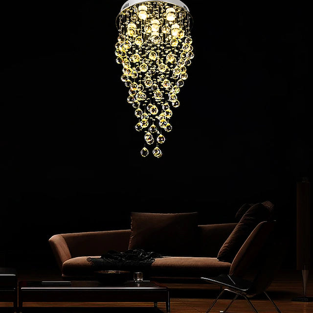 45cm LED Crystal Chandelier Modern Luxury Ceiling Light DIY Modernity