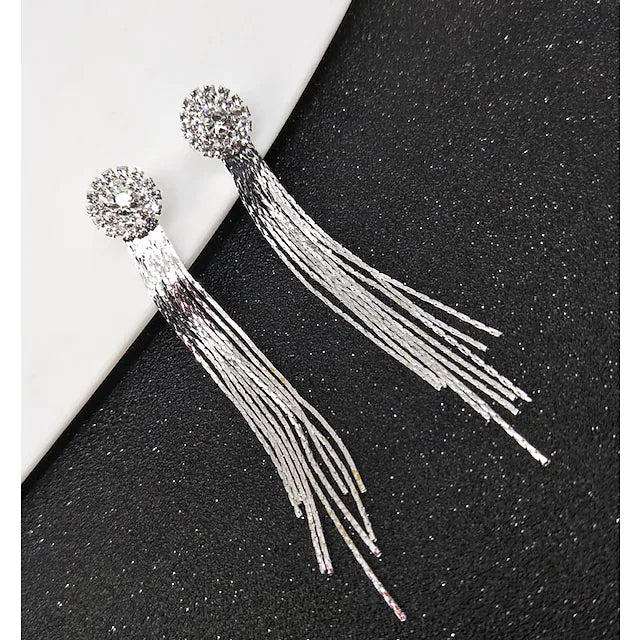 Women's Drop Earrings Earrings Tassel Fringe Vertical / Gold bar Fashion Simple