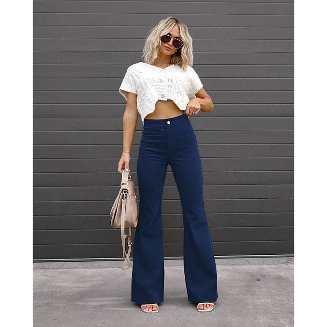 Women's Bootcut Pants Trousers Jeans Corduroy