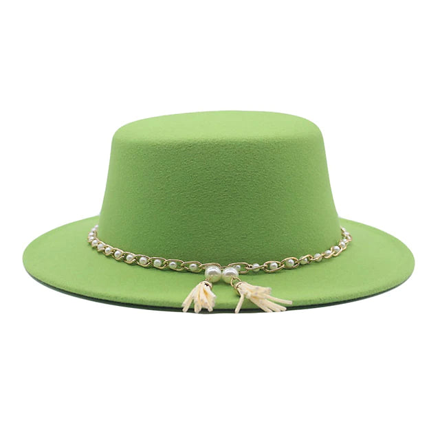 Hats Wool Felt Bucket Hat St.Patrick's Day Simple Classic Style With Imitation