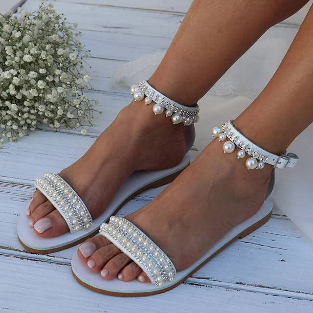 Women's Wedding Shoes Sparkly Sandals Wedding Daily Wedding Sandals