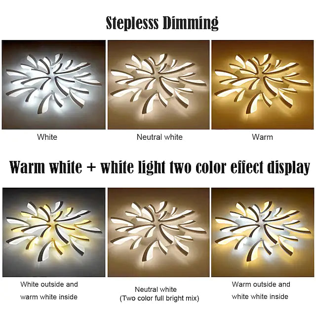 LED Dimmable Ceiling Light Modern Dandelion Nordic Style Acrylic Ceiling Panel Lamp