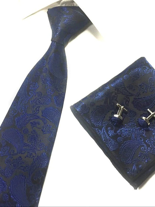 Men's Ties Bow Tie Pocket Square Cufflinks Sets Party Work Jacquard