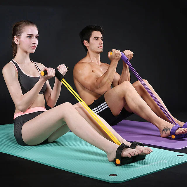 Pedal Resistance Band Sit-up Pull Rope Natural Latex Bodybuilding Expander