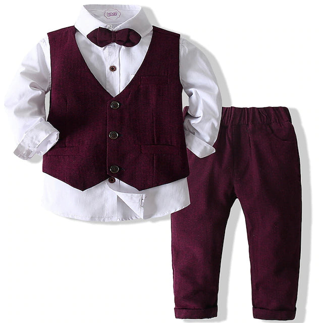 Kids Boys' Suit & Blazer Clothing Set 3 Pieces