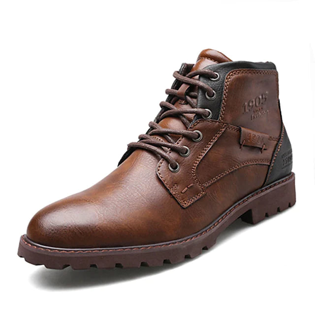 Men's Boots Combat Boots Casual British Outdoor Daily Faux Leather