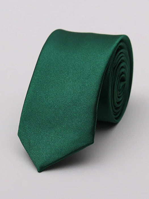 Men's Classic Casual Slim Plain Neckwear Necktie narrow tie 5CM