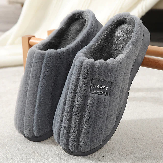 Men's Unisex Slippers & Flip-Flops Warm Slippers Plush Slippers Casual