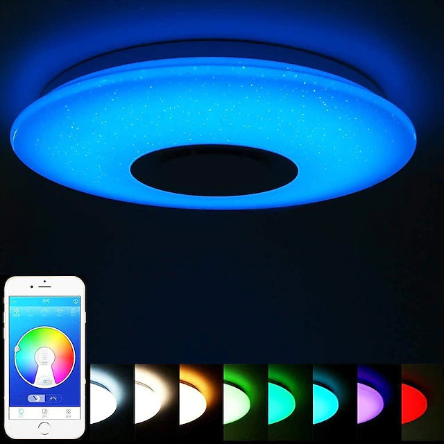 Led Ceiling Lamp with Bluetooth Speaker 15.7in 36W High Quality Speaker