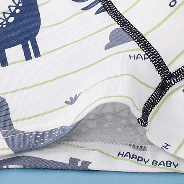 Kids Boys' 4 Pieces Radom Printing Cotton Underwear Animal Stripe Active Home 3-8 Years