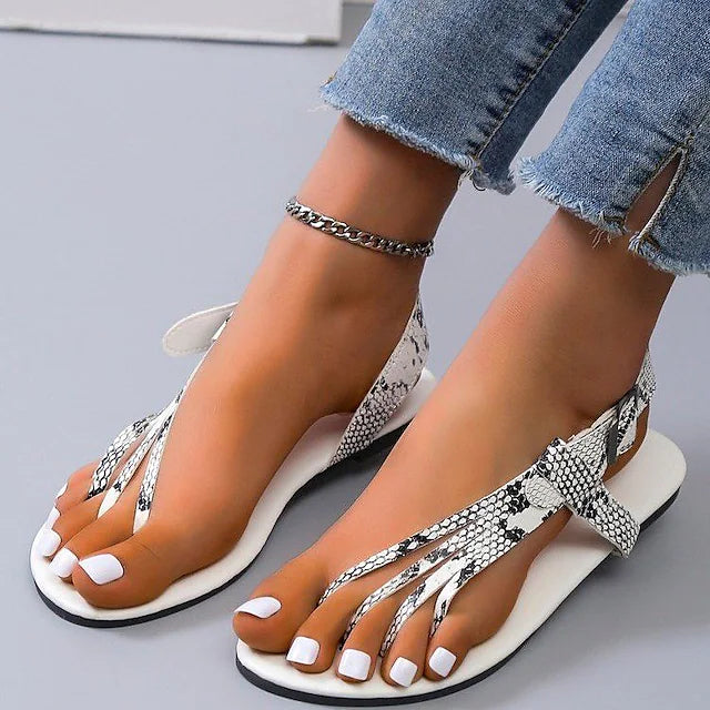 Women's Sandals Plus Size Daily Summer Flat Heel Round Toe Casual