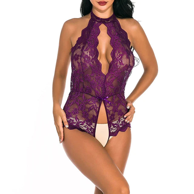 Women's Cut Out Mesh Erotic Sexy Lingerie