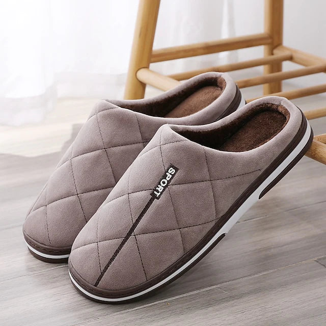 Men's Unisex Slippers & Flip-Flops Warm Slippers Fleece Slippers Casual