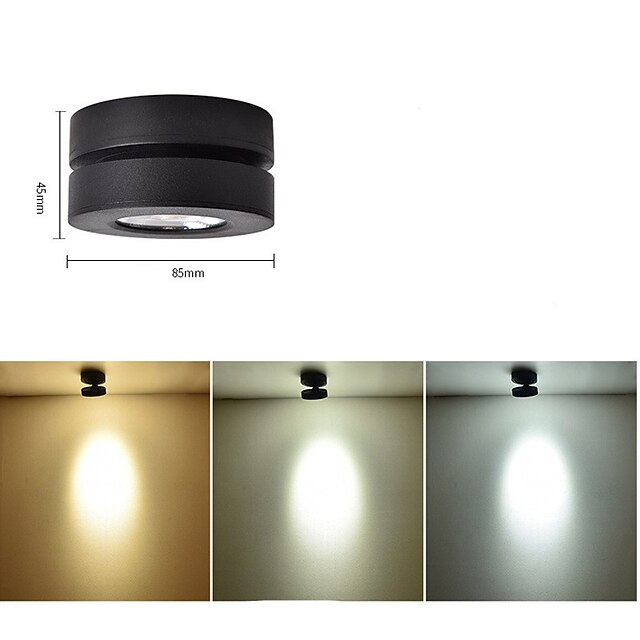 COB 7W Bright Ceiling Spotlights Nordic Clothing Store Background Wall Led Ceiling Lights