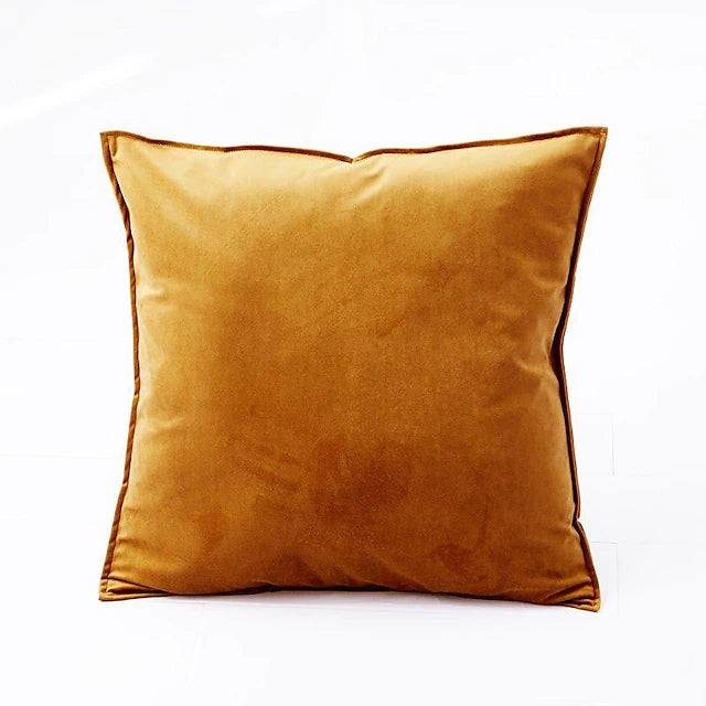 1 Pc Luxury Velvet Solid Color Pillow Case Cover