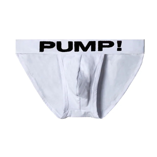 Men's 1pack Basic Panties Briefs Print Cotton Antibacterial Leak Proof Letter Mid Waist Black White