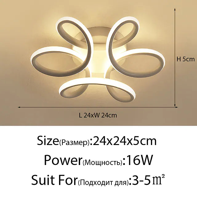24 cm Simple Modern Ceiling Lamp Personalized Led Hallway Lamp Porch Lamp