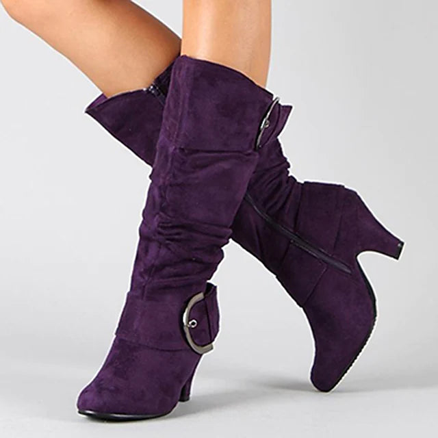 Women's Boots Suede Shoes Knee High Boots Mid Calf Boots