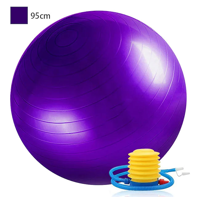 95cm Exercise Ball / Yoga Ball Professional Extra Thick Anti Slip Durable PVC Support