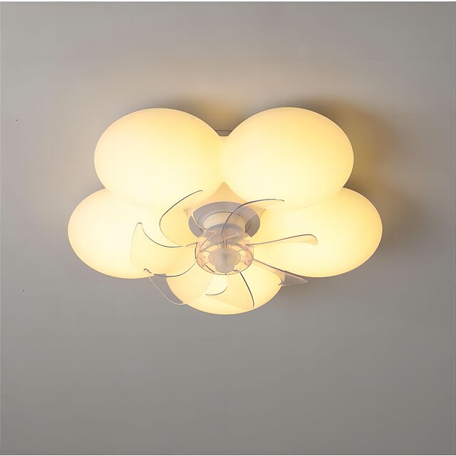 LED Ceilling Light 50 cm Dimmable Ceiling Fan Metal Acrylic Ceiling Lamp for Living Room Corridor Kids Bedroom