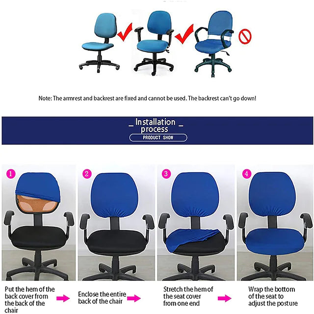 Stretch Computer Office Chair Cover Gaming Chair Slipcover