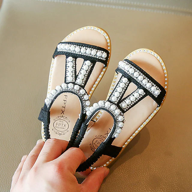 Girls' Sandals Daily Glitters Dress Shoes Lolita PU Princess Shoes