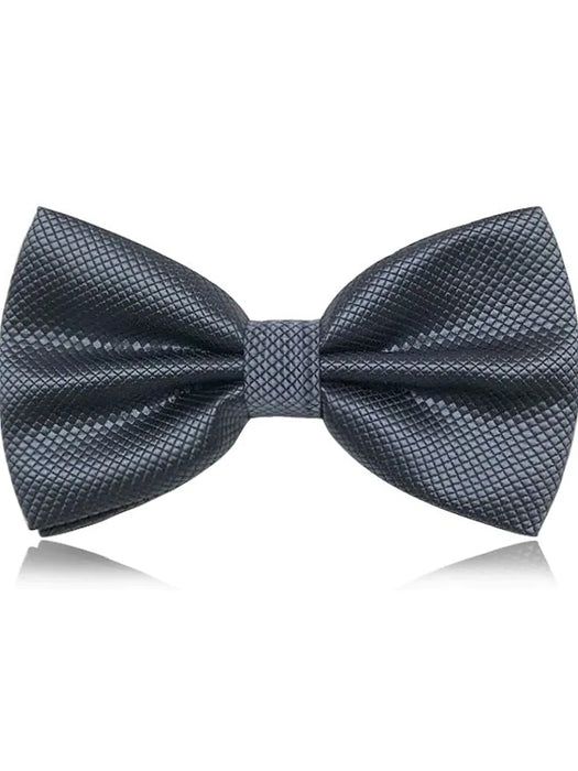Men's Classic Bow Ties On Formal Solid Tuxedo Bowtie Wedding Party Work Bow Tie - Plaid