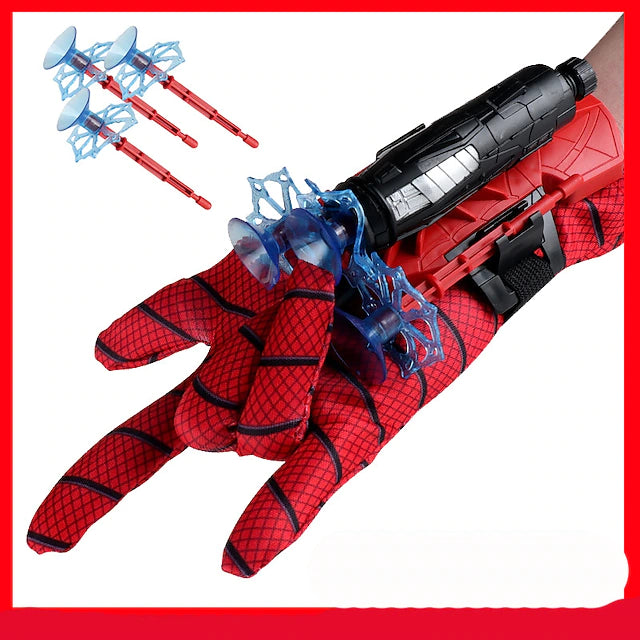 Spider Web Figure Toy Kids Plastic Cosplay Glove Launcher Set Hero Launcher Wrist