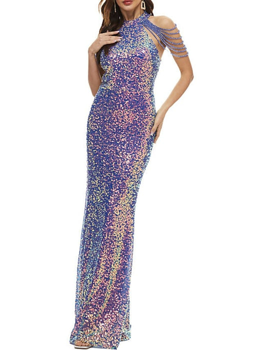 The Great Gatsby Dress Evening Dresses Elegant Sparkle & Shine Dress Cocktail Birthday Floor Length