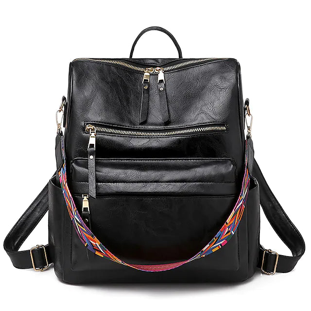 women fashion backpack purse, convertible ladies daypack