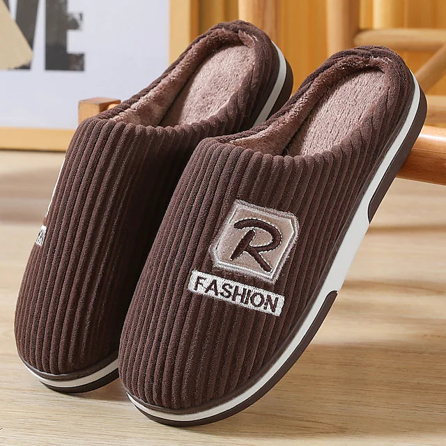 Men's Slippers & Flip-Flops Warm Slippers Fleece Slippers Casual Home