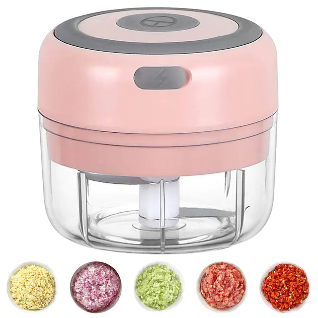 100ml Strong and Durable Electric Garlic Grinder USB Charged Mincer for Crushed Garlic Crushed Ginger Fresh Chili