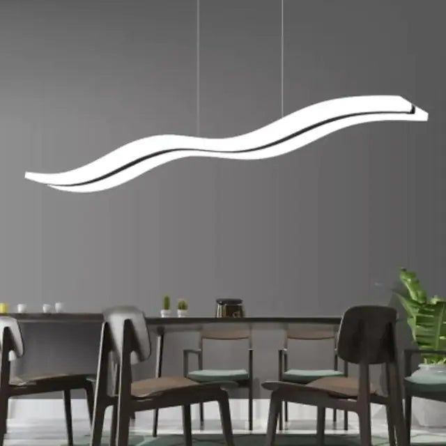 LED Pendant Light 97cm 36W Wave Shape Acrylic Modern Simple Fashion