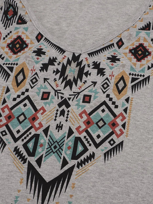 Women's Plus Size Tops T shirt Tee Tribal Graphic Prints Print Long Sleeve