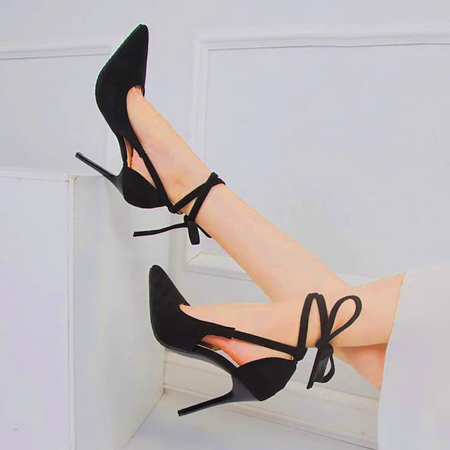 Women's Heels Strappy Heels Party Outdoor Office Summer Lace-up Pumps